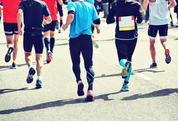 Fototapeta na wymiar Marathon Läufer