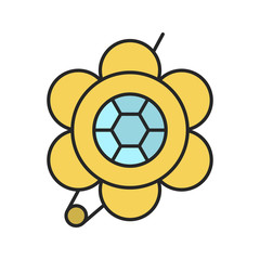 Obraz premium Brooch color icon