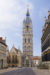 Бельгия. Гент. Дозорная башня беффруа.