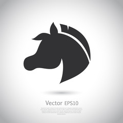 Vector sign. Horse logo.