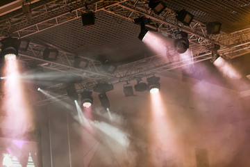 Stage lights. Soffits. Concert light