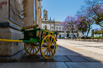 Kleine Kutsche in Faro in Algarve Portugal