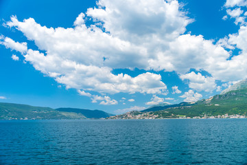 Picturesque Boka Kotor Bay during good sunny weather.