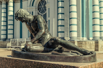 The Dying Gaul statue in the Catherine Park in Tsarskoye Selo.