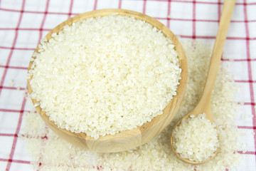 japan rice in bowl on the table