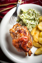 Roast pork knuckle.