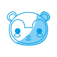 kawaii squirrel animal icon over white background vector illustration