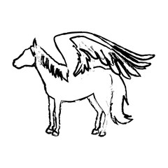 legendary winged horse from greek mythology pegasus