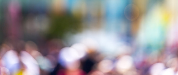 Bokeh in the city as a background