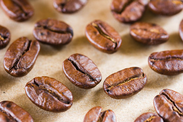 roasted brown coffee beans