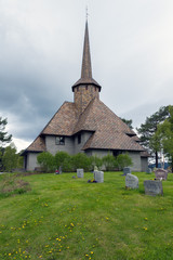 Fototapeta na wymiar The old church of Dombas in Norway