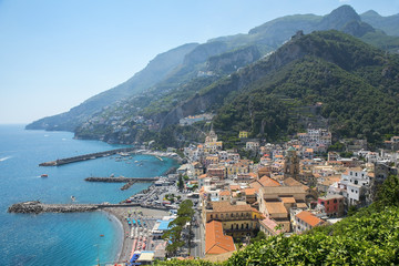 Naklejka na ściany i meble Amalfi, Gulf of Salerno, Italy