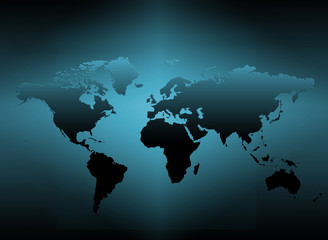 Fototapeta na wymiar World map. Graph illustration.