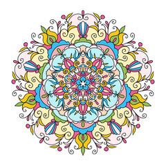 Decorative mandala made in vector