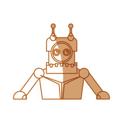 robot toy cartoon icon vector illustration graphic design