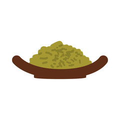 Japanese Rice food icon vector illustration graphic design