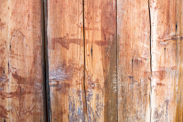 The textured surface of the wooden planks for construction and garden improvement
