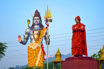 Shiva god big statue in Haridwar