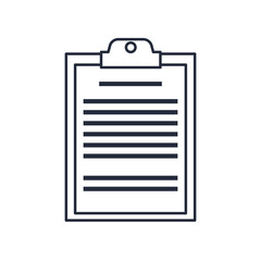 clipboard board document office list business vector illustration