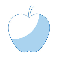 fresh apple fruit tasty nutrition icon vector illustration
