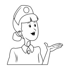 cute female nurse character health staff vector illustration