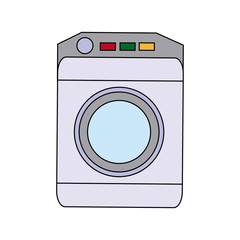 washing machine icon home appliance symbol vector illustration
