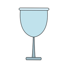 glass cup beverage wine glassware vector illustration