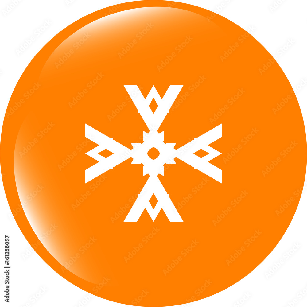 Poster abstract sign on web icon. web button. isolated on white