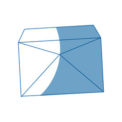 envelope mail empty correspondence communication symbol vector illustration