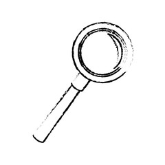 magnifier search loupe discovery find zoom vector illustration