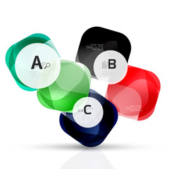 Shiny abstract elements