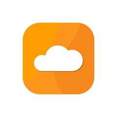 Flat Cloud App Icon Graphic Resources