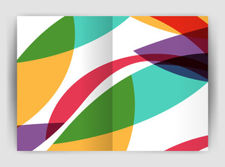 Wave design business brochure or annual report cover