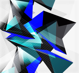 3d triangles and pyramids, abstract geometric vector