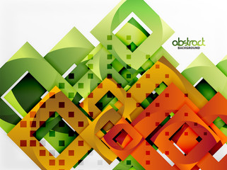 Vector square template background