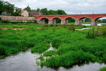 Fototapeta premium Kuldiga brick bridge