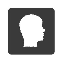 Gesicht im Profil - Handgezeichnet