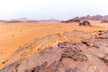Wadi rum desert in Jordan