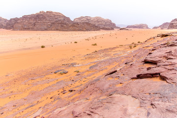 Wadi rum desert in Jordan