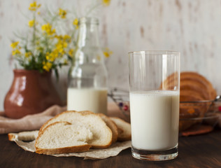  Still life with products.