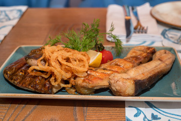 Fried freshwater catfish