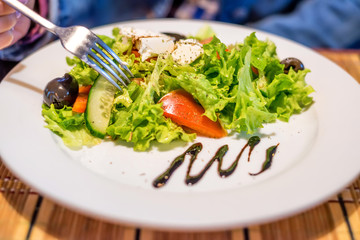 Vegetable Greek salad