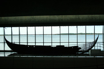 viking ships in the fjiord of Roskilde © laudibi