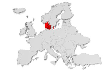 3D map - Denmark