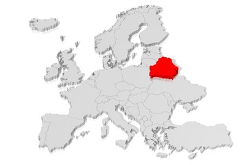 3D map - Belarus
