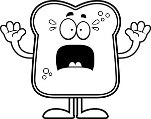 Scared Cartoon Bread