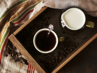 Time to drink coffee, rest time..Cozy place.