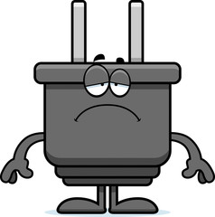 Sad Cartoon Power Plug