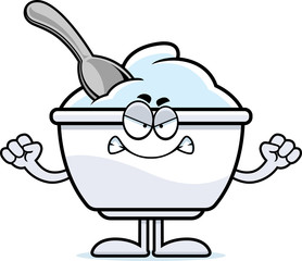 Angry Cartoon Yogurt Cup