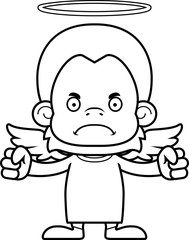 Cartoon Angry Angel Orangutan